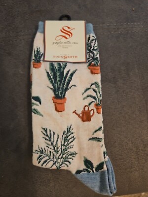 Socksmith Ladies Socks   Home Grown House Plants Cotton Blend Fits US Shoe 5-10