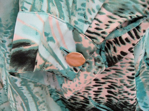 Seafoam Coral Bay Tunic Shirt Plus Size 2X 18W 20W Blouse Top Split Neck Long - Picture 3 of 6