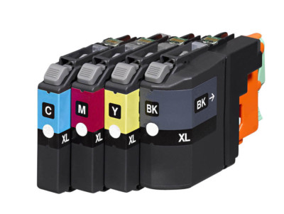 4x Druckerpatronen  für Brother LC121  DCP-J172 W DCP-J4110 DW MFC-J245