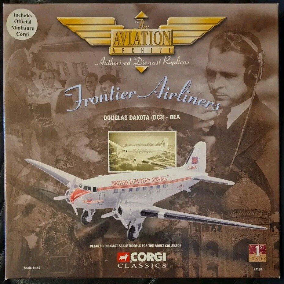 Corgi Aviation Frontier Airliners Douglas Dakota (DC3) BEA 47104 1st Issue 1:144