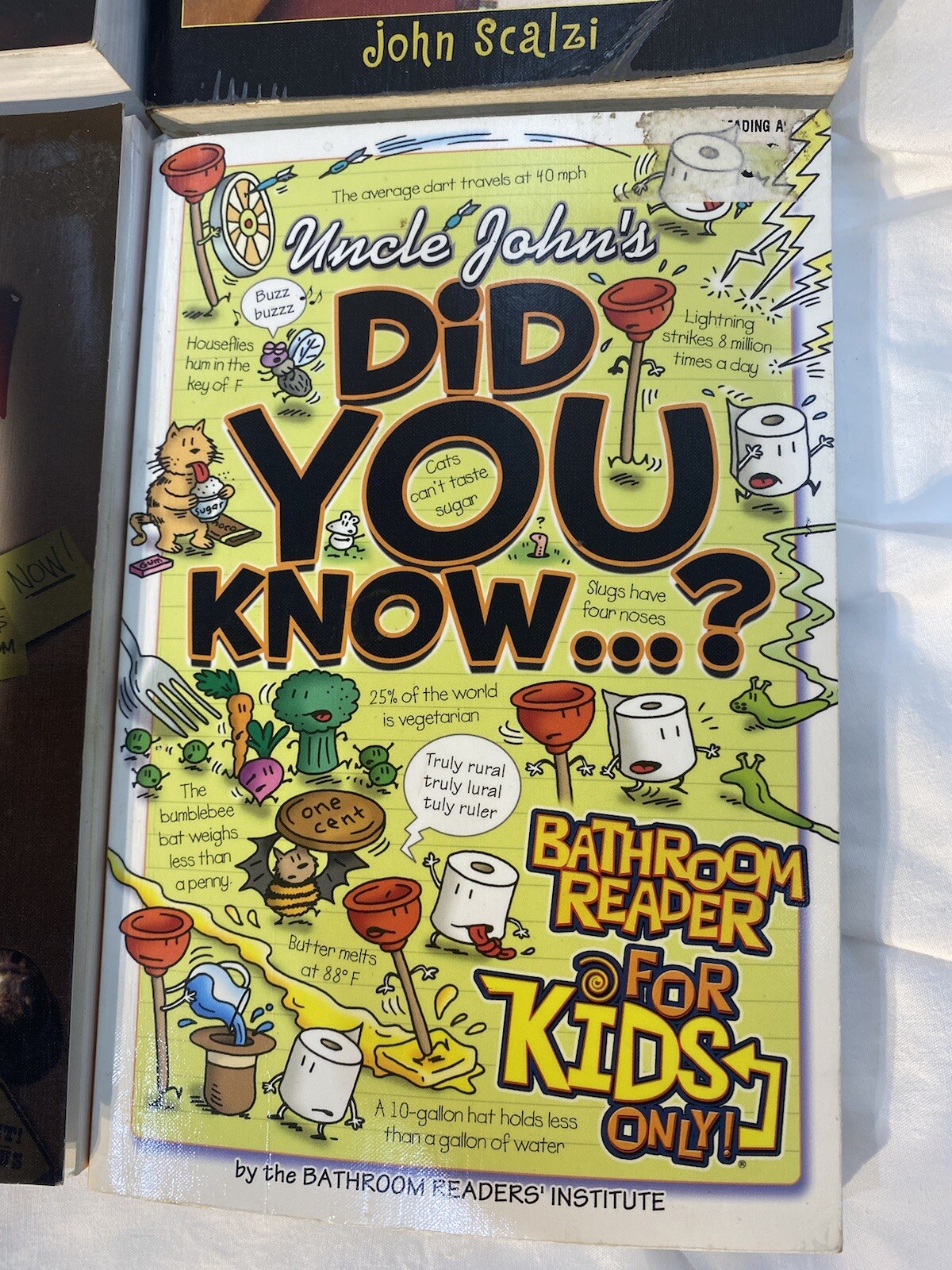 Uncle John's Bathroom Reader Lot Of 4 Kids Fully Loaded Top Secret Dumb