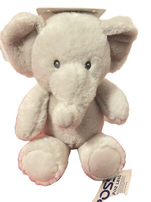 Kelly Baby 10" Cuddle Gray Plush Elephant w/ Rattle & Crinkle Ears NEW ...