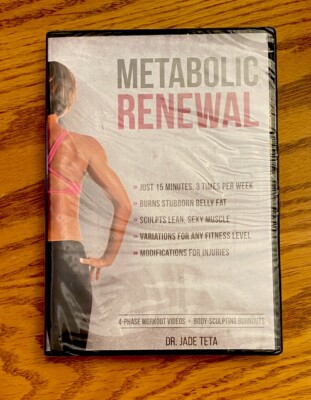 METABOLIC RENEWAL With Dr. Jade Teta DVD 4-Phase Workout New SEALED