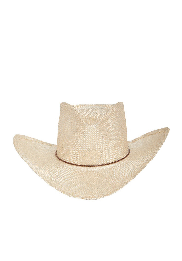 Gladys Tamez Millinery Reid Straw Hat Panama Natural M NWOT  display picture 1