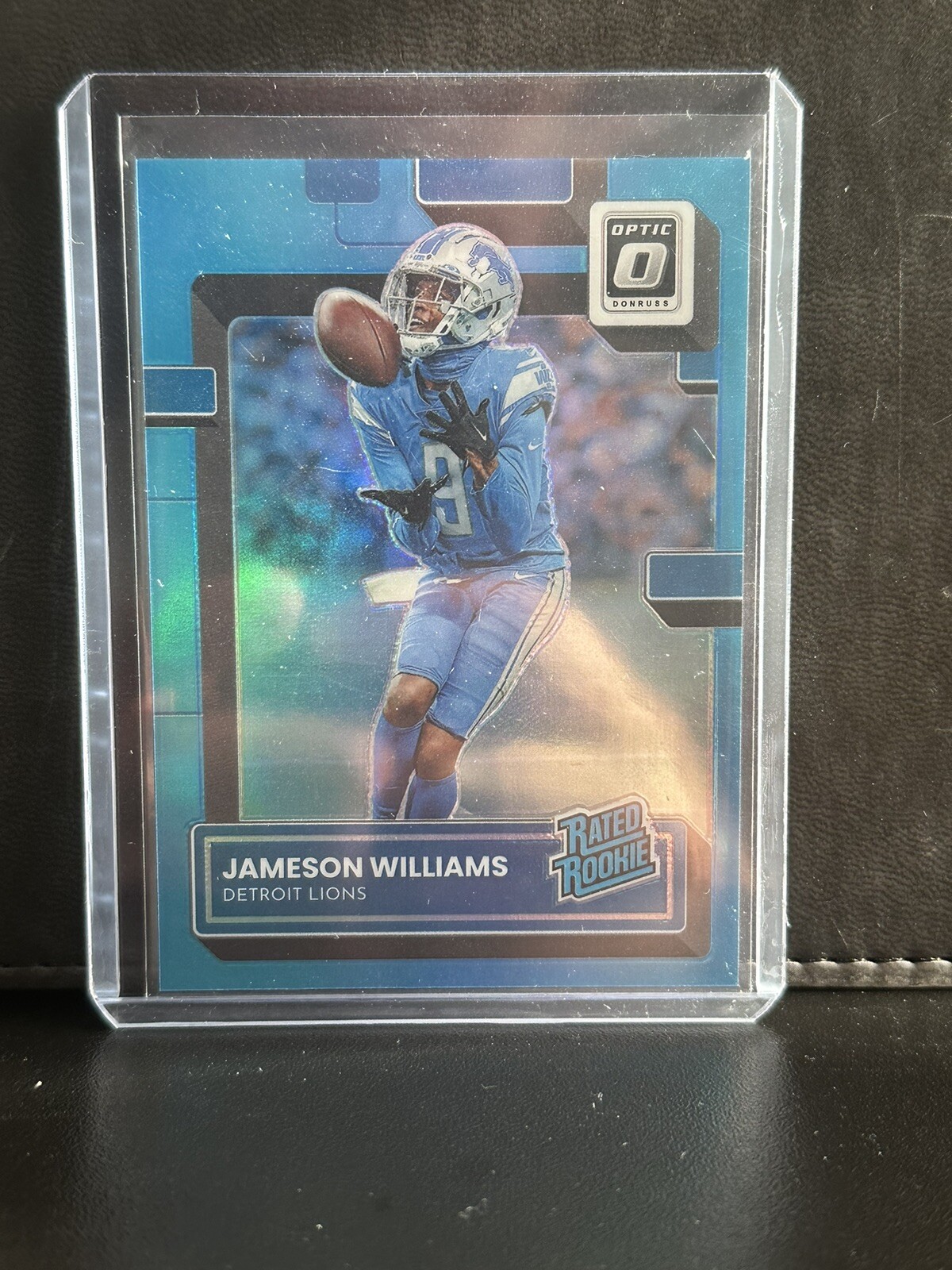 2022 Panini Donruss Optic Jameson Williams #208 Rated Rookie Aqua Prizm /299