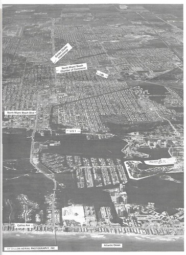 1978 Road Map NORTH MIAMI BEACH Sunny Isles Uleta Biscayne Gardens Aerial Photo - Picture 3 of 6