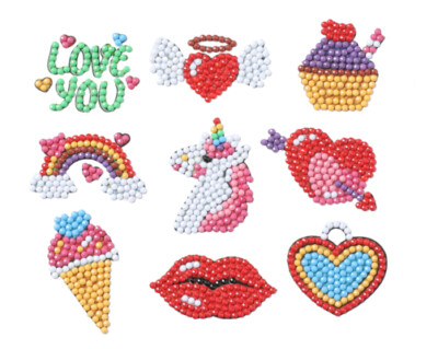 Diamond Painting Girl Power Sticker Aufkleber Kinder entspannen Diamant Baste...