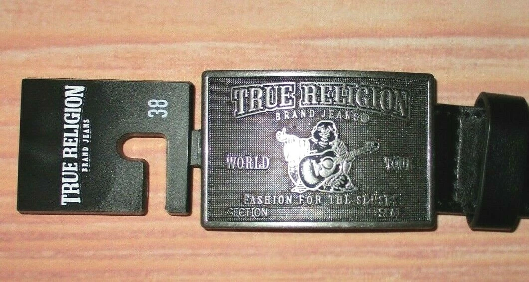 True Religion Black Belts for Men for sale | eBay