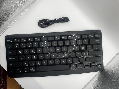 Bluetooth Tastatur Wireless kabellos Keyboard für PC Handy Tablet QWERTZ Layout 