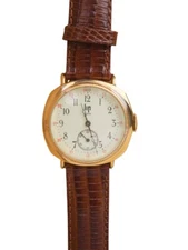 LIP Napoleon Gold Plated Men's Analog Wristwatch 1880902 NOS + Fresh Battery