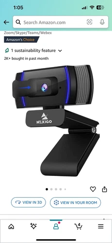 NexiGo N930AF Webcam with Microphone for Desktop, Autofocus, Webcam for Laptop