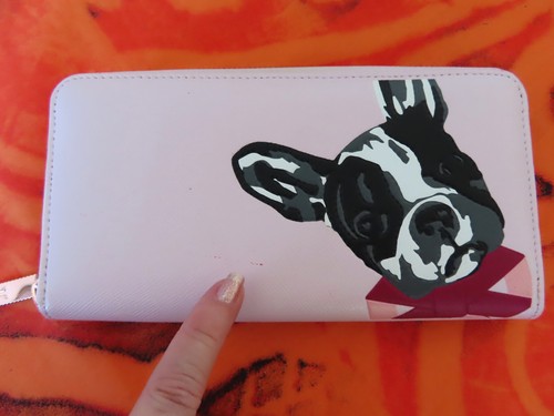 Ted Baker Wallet Marlyni zip around Frenchie dog new co Genuine Leather pink - Picture 5 of 5
