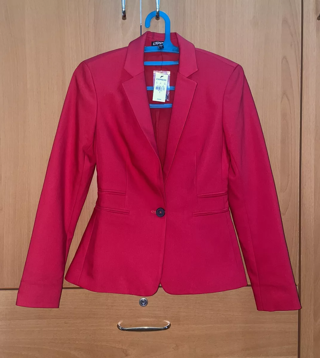 Express red shop blazer
