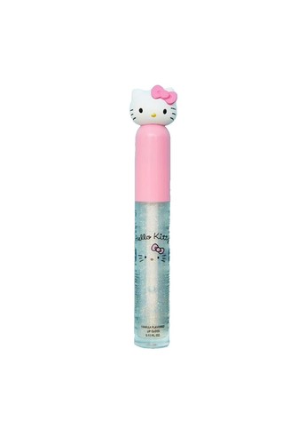 Gloss à Lèvres Pailleté Hello Kitty Goût Pomme - Rouleau Transparent 2.5ml, Fabriqué En France
