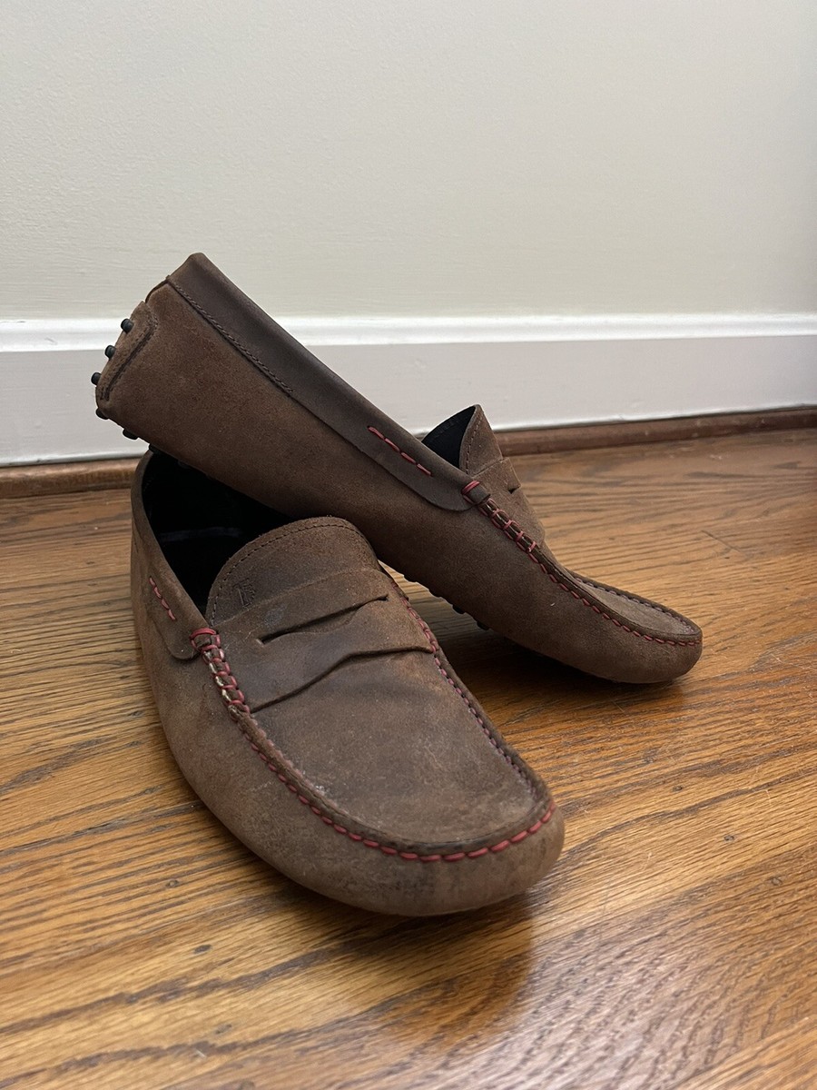 Size 11.5 Tods drivers Woman BEIGE Gommino Loafers in Leather XXW22L0IT90U1840MC806  main image 2