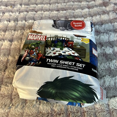 Marvel 3 Pc Twin Sheet Set 