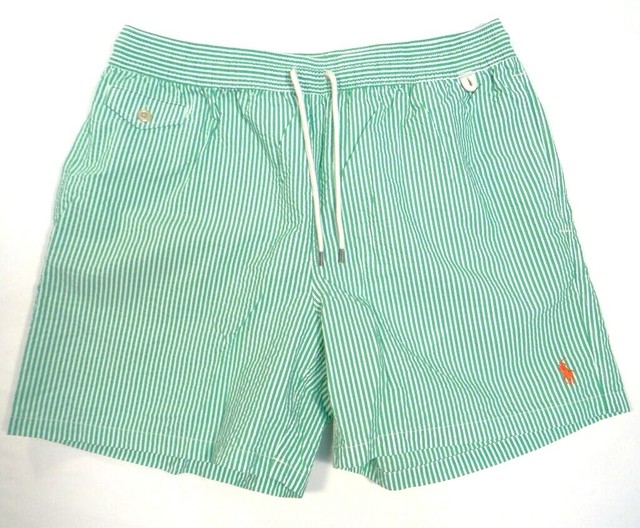 mens seersucker swim trunks