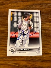 2022 Topps Colorado Rockies Dom Nunez Autographed Baseball Card #193