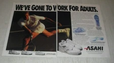 1991 Asahi Tennis Shoes Ad - TGM III, Pro Asahi and Woman's Elite I