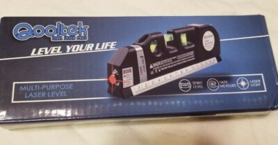 Qooltek multipurpose spirit laser level tape measure laser light