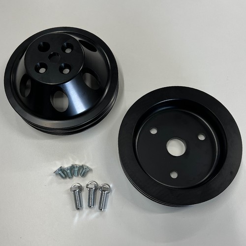 Belt Drive Pulley Kit Short Water Pump for Small Block Chevy 283 305 327 350 400 | UK