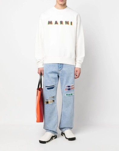 JERSEY HOMBRE FUMU0074P2USCV15MCW03 CON LOGOTIPO MARNI 3D SUDADERA IMPRESA - Imagen 2 de 5