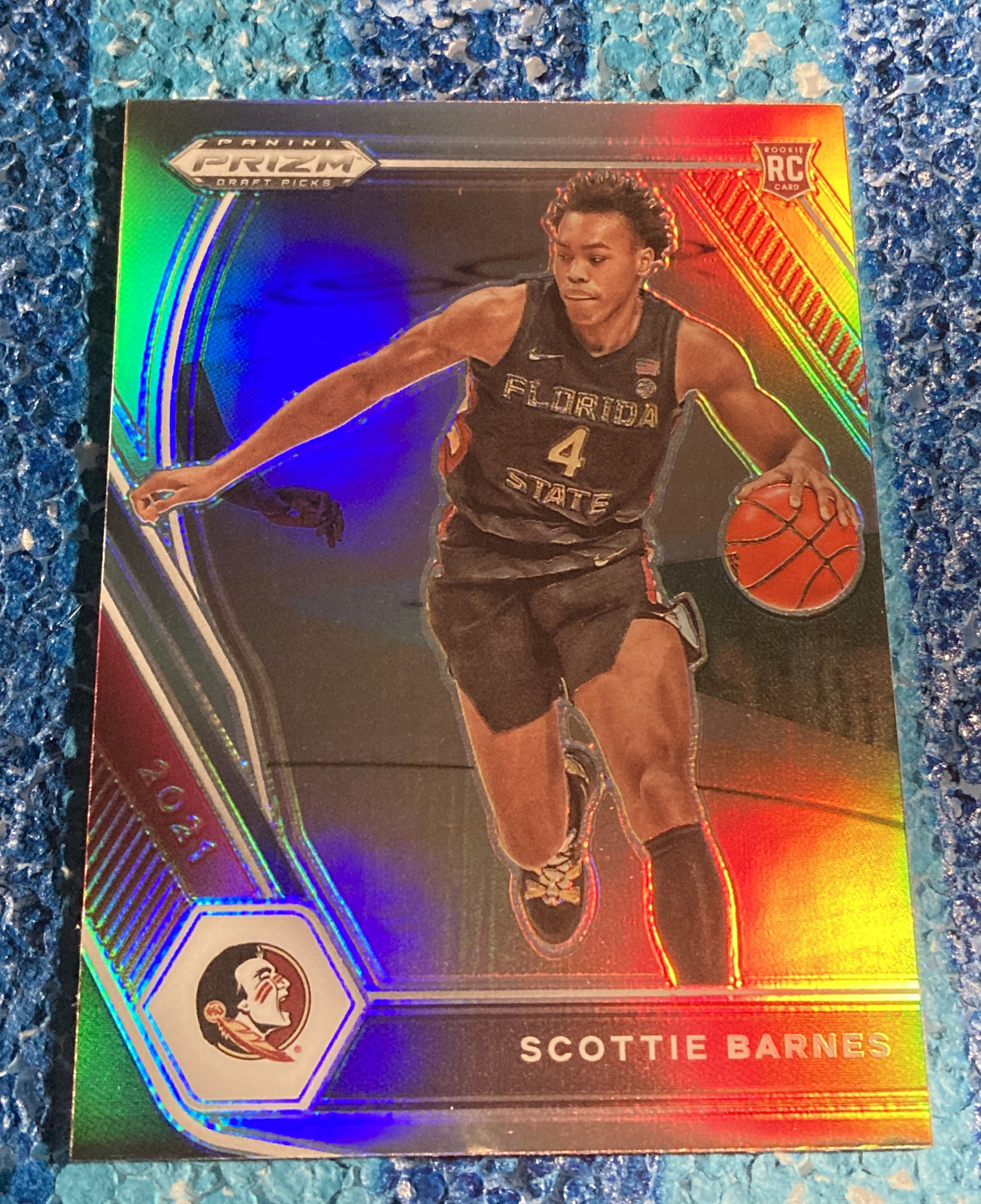2021-22 Prizm Draft Picks Silver Prizm Scottie Barnes Rookie RC #6 Raptors