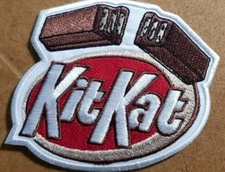 Kit Kat Embroidered Patch approx 3.5x4.25"