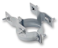 Doppel Schilderbefestigung Verkehrszeichen Halterung beidseitig Ø 60mm / Ø 76mm