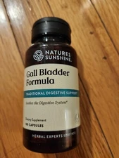 Natures Sunshine Gall Bladder Formula 100 Capsules Digestive Support Exp 07/2028