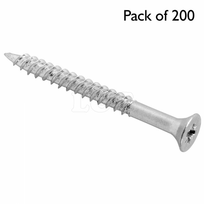 Twinthread Wood Screws, Size: No.12, Length: 1"" - Pack of 200