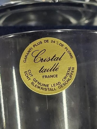 SERIE DE 12 VERRES 6 VERRES BAS + HAUT EN CRISTAL TAILLE - Photo 13 sur 20