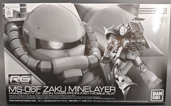 RG 1/144 MS-06F Zaku Minelayer Gundam Zeon Model Kit Premium