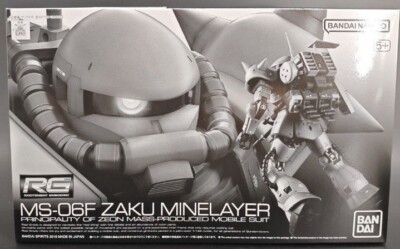 RG 1/144 MS-06F Zaku Minelayer Gundam Zeon Model Kit Premium