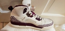 SCARPE NIKE BAMBINA RAGAZZO VIOLA E BIANCHE JORDAN SPIZIKE GG 535712-132 TAGLIA 6,5Y 