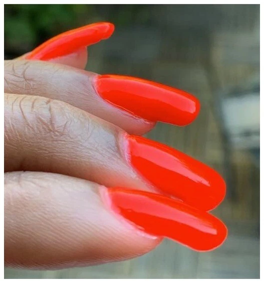 Red orange sales nails