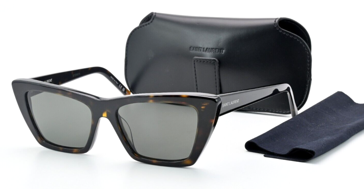 Occhiali da sole Saint Laurent Parigi SL276 MICA 002 lusso avana marrone angolare cat new