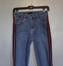 Mother The Looker Ankle Fray Keeping Love Alive Racer Jeans 25