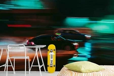 3D Speed Car Wallpaper Wall Mural Removable Self-adhesive Sticker2474