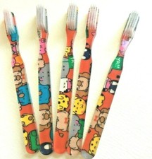5-PACK FUN Vintage NEW Designer Toothbrush By Alan Stuart New York