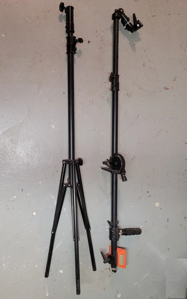 Manfrotto 025B Super Boom Aluminio Grúa Pluma Cámara Rodante Soporte con 3 Ruedas Foto 2 de 4