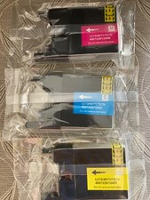 3 Brother Printers cyan, magenta Yellow Ink Cartridge LC12/40/71/73 1240