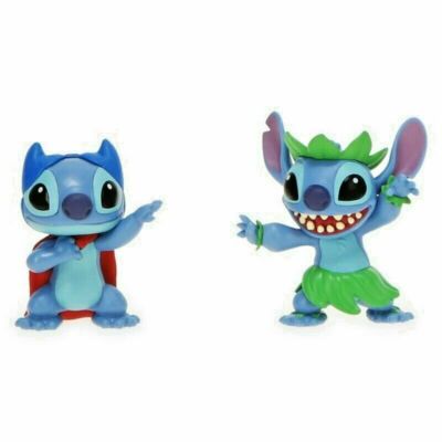 Disney Stitch Figure Set 2 Pack Superhero Stitch, Hula Stich | eBay