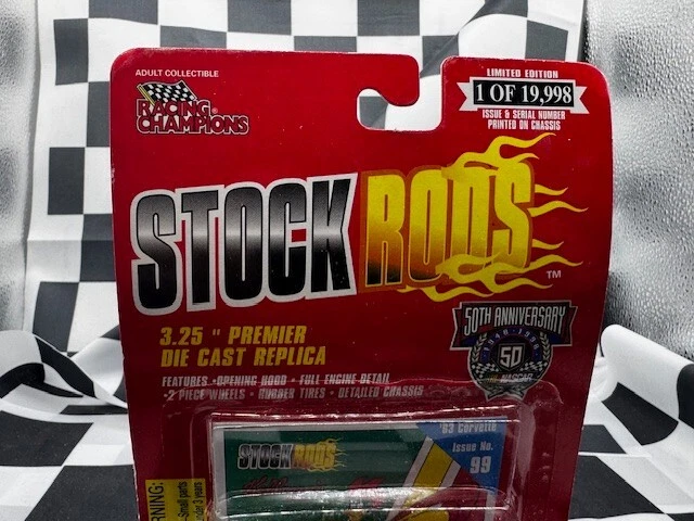 Racing Champions NASCAR Stock Rods '63 Chevy Corvette #5 Terry Labonte Kelloggs Foto 3 de 4