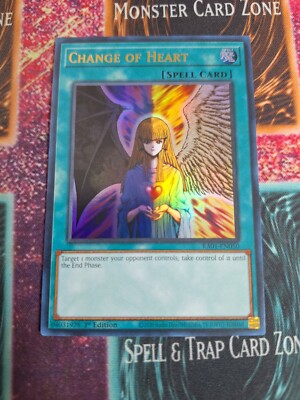 yugioh change of heart card Yu-Gi-Oh! TCG Change of Heart RA01-EN050 Ultra Rare 1st Edition Near Mint