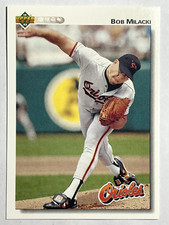 BOB MILACKI Baltimore Orioles, Royals 1992 Upper Deck Baseball Card #480