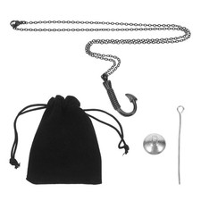 Black Funeral Jewelry Pet Cremation Necklace Cat Dog Ashes Keepsake