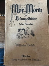 Max und Moritz Bubengeschichten in sieben Streichen antikes Buch Wilhelm Busch