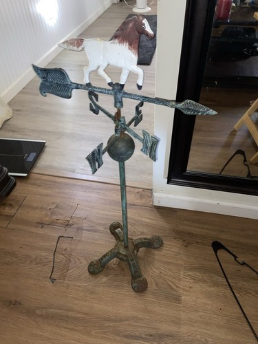 Horse Cast Iron Weathervane Traditional Indoor Outdoor Decor