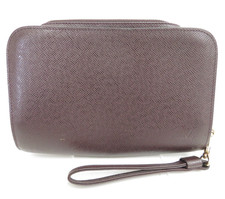 Authentic Louis Vuitton Taiga Baikal Clutch Bag 43169